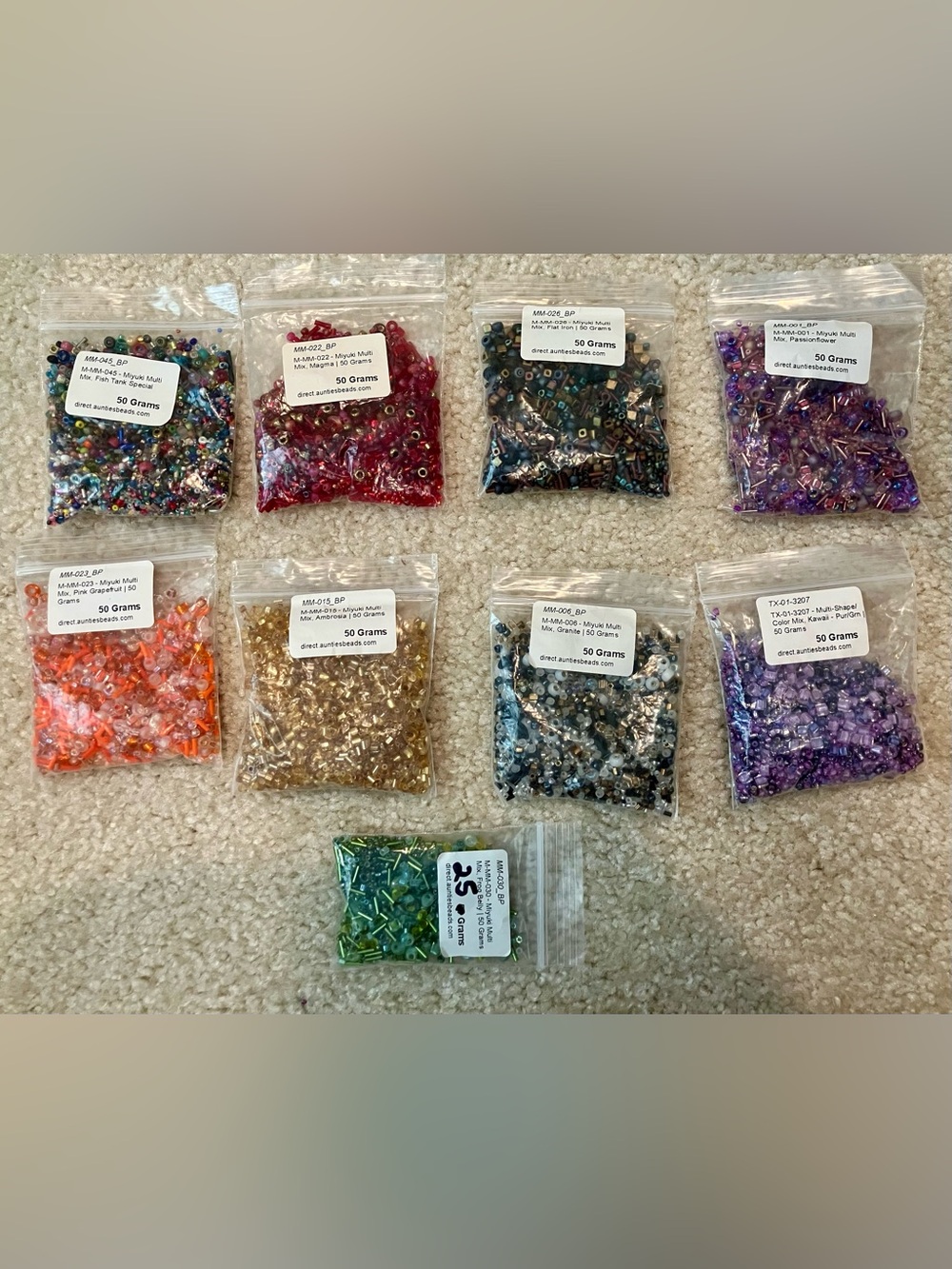 Miyuki Multi-Seed Bead Mixes Lot of 9